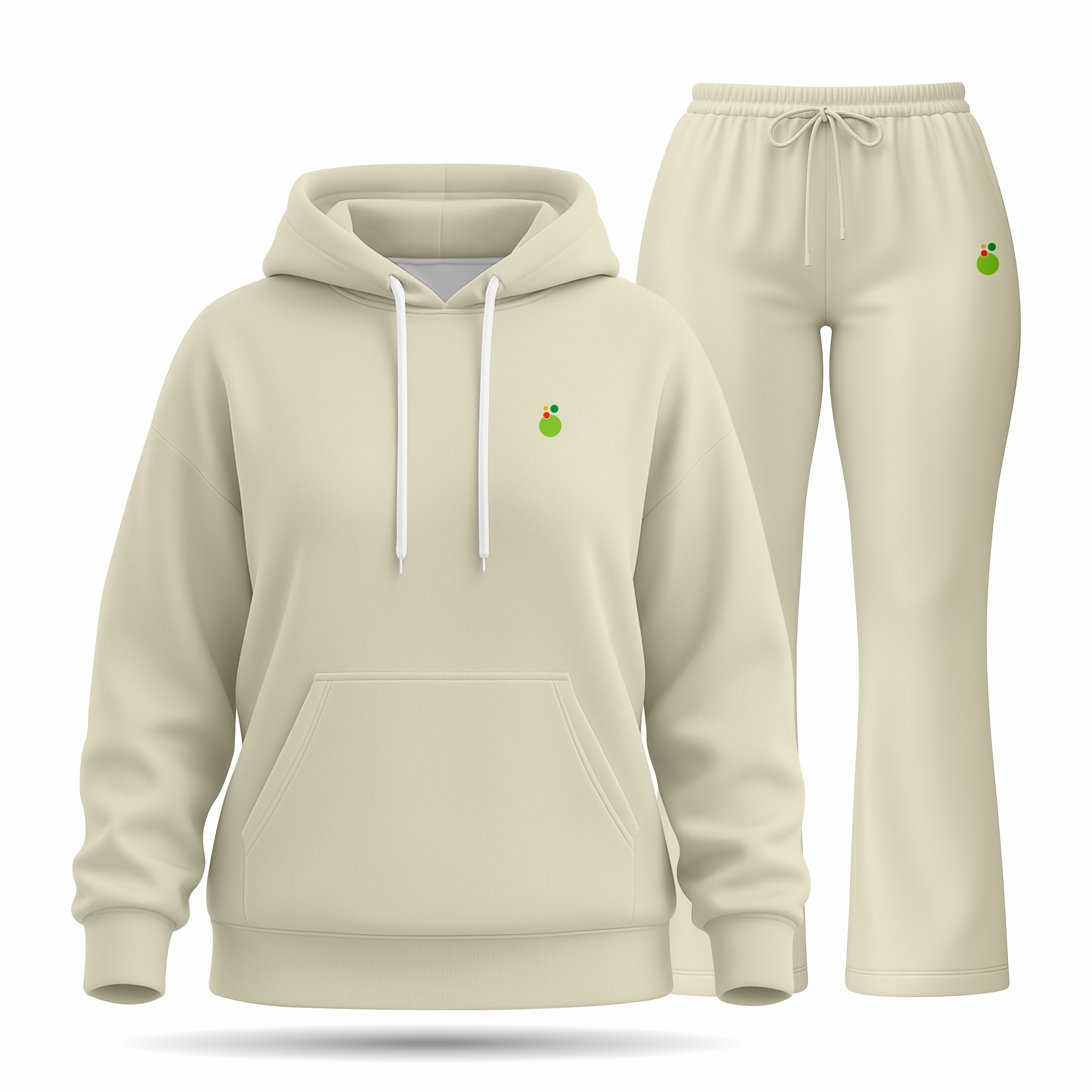 Women's Beige Hoodie Tracksuit – Cozy, Casual, and Chic